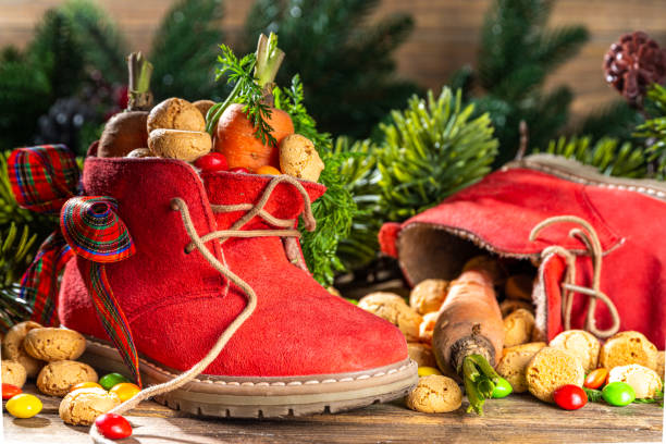 istock Sinterklaas Christmas holiday background 1421609698