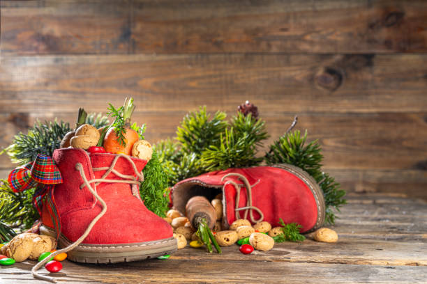 istock Sinterklaas Christmas holiday background 1421609712