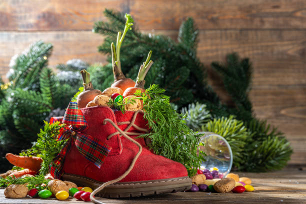 istock Sinterklaas Christmas holiday background 1421609714