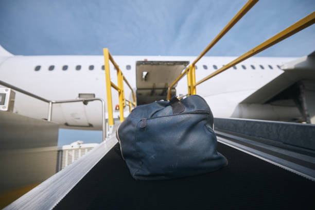Loading of luggage to airplane