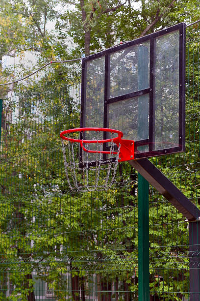 istock basketball hoop on the playground 1421623061