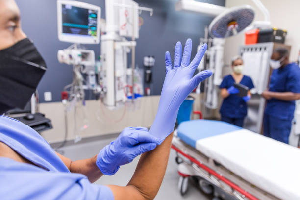 istock Medical staff preparing themselves 1421626404