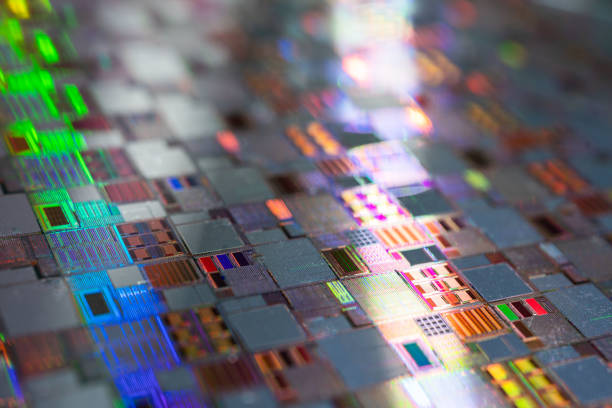 istock Silicon wafer for manufacturing semiconductor of integrated circuit. 1421629277