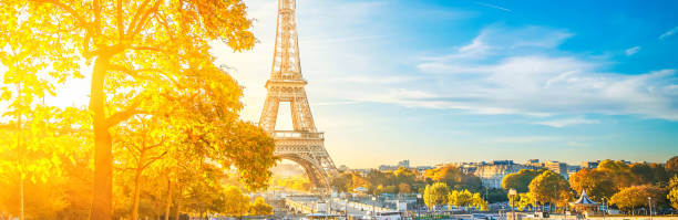 istock eiffel tour and from Trocadero, Paris 1421630502