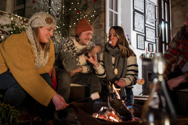 istock Fun Around The Fire With Friends 1421630539