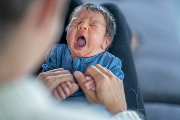 istock Newborn Yawning 1421635245