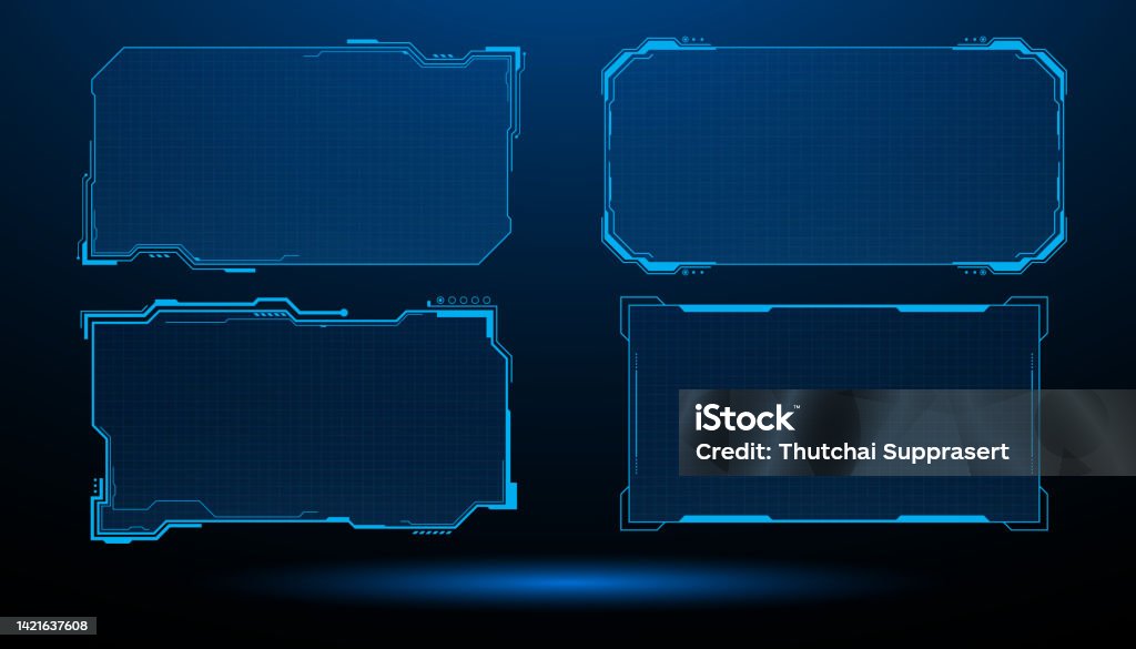 Computer Interface Technological Graphic Interface Showing Future Computer Technology Stock Illustration ...