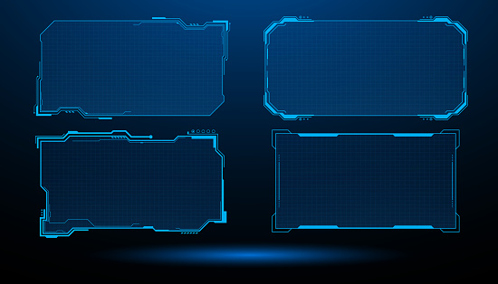Computer Interface Graphics Graphic Interface Showing Future Computer Technology Stock Illustration ...