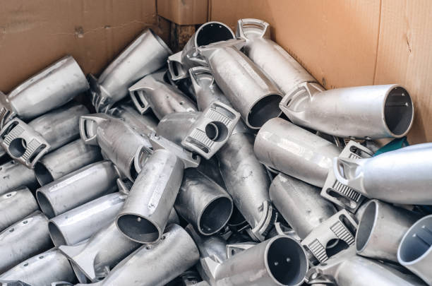 istock Production details piled up. Close. Industrial background. 1421639993
