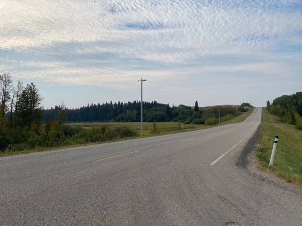 istock Farmland and highways around Pine Lake Alberta 1421640368