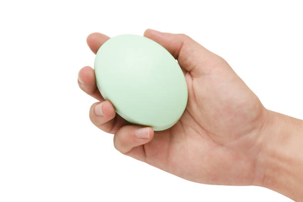 istock Soap bar, hand holding soap bar isolated on the white background (Clipping Path) 1421640681