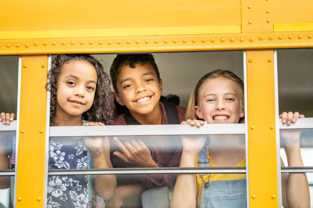 istock Saying Hello Out the School Bus WIndow 1421644894