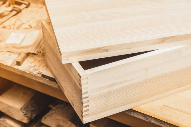 istock Making a wooden box in a carpentry workshop 1421645391