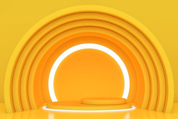 istock Modern 3D abstract background platform for product presentation 1421646987