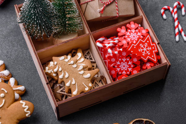 istock Delicious gingerbread cookies with honey, ginger and cinnamon 1421654852