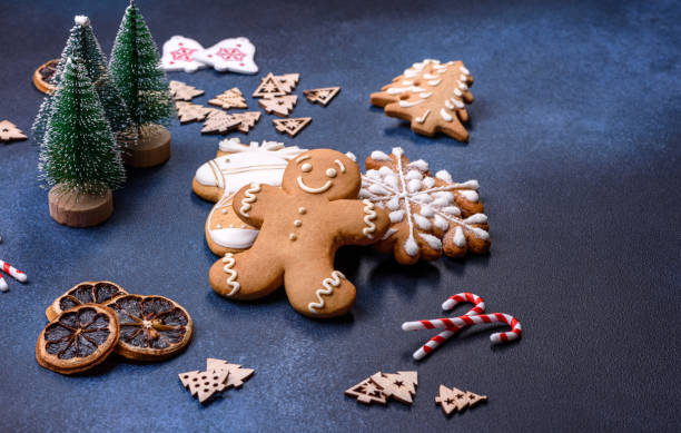 istock Delicious gingerbread cookies with honey, ginger and cinnamon 1421654982