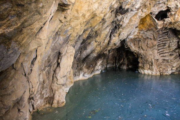 istock Sinkhole Lake with blue water in Pyatigorsk 1421657063
