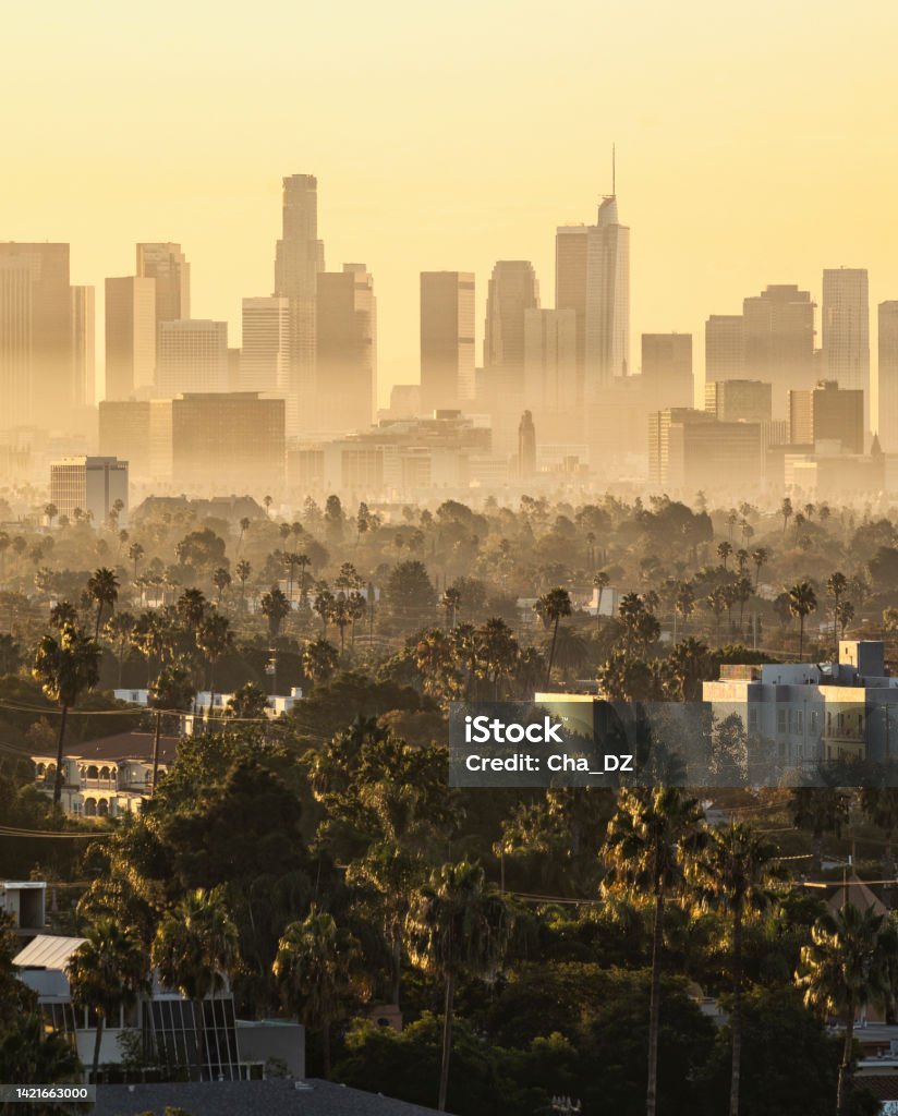 LA Sunrise Sunrise in Los Angeles, CA. West Hollywood Stock Photo