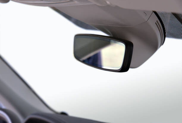 istock Rear view mirror inside the car 1421664030