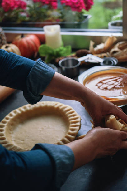 istock Preparing Pumpkin Pie for the Holidays 1421667844