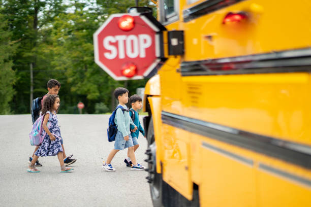istock Boarding the School Bus 1421671344