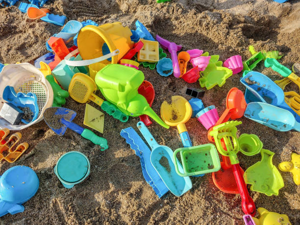 istock Different toys for playing in the sand 1421671523