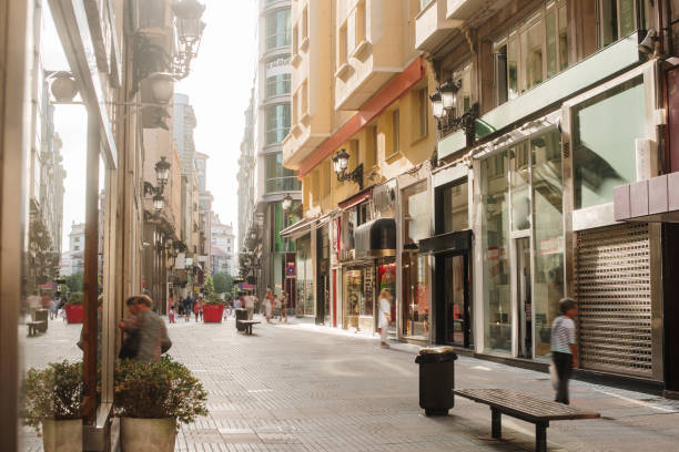 istock Commercial street in Spain 1421676355