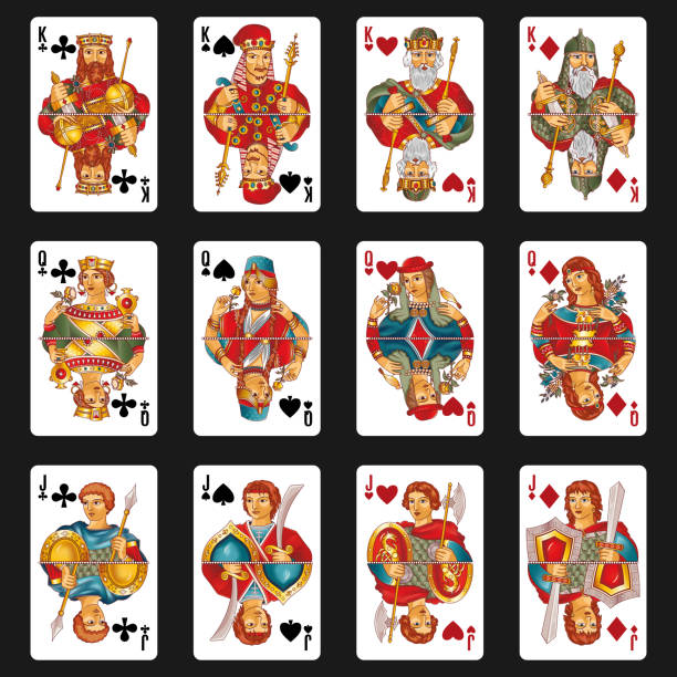 2,700+ Jack Queen King Ace Stock Illustrations, Royalty-Free