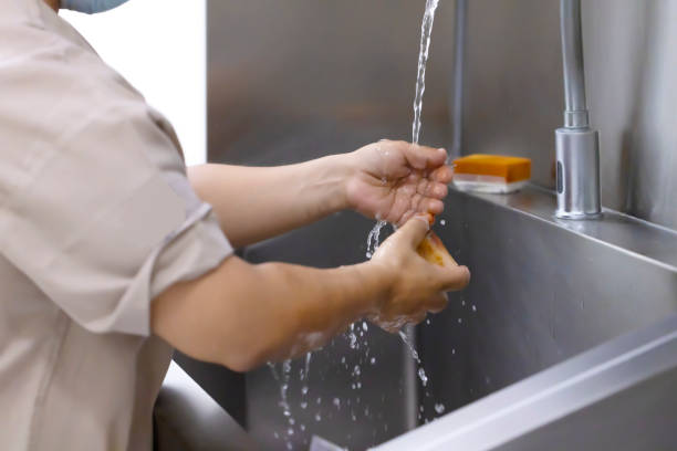 istock Hand washing in the hospital 1421688364