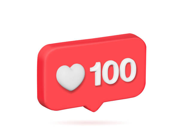 istock bubble red of 100 like and 100 heart icon 1421693257