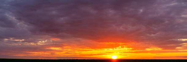 istock Beautiful sky background Sunset or Sunrise sky with light clouds 1421697802