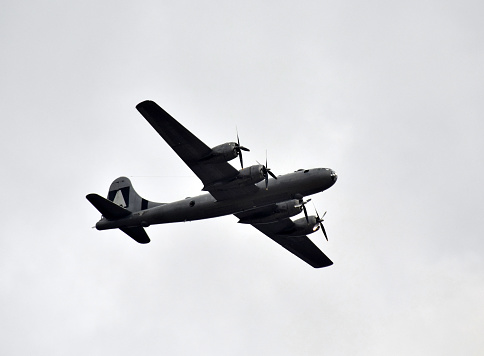 World War II era superfortres bomber capable of carrying nuclear weapons