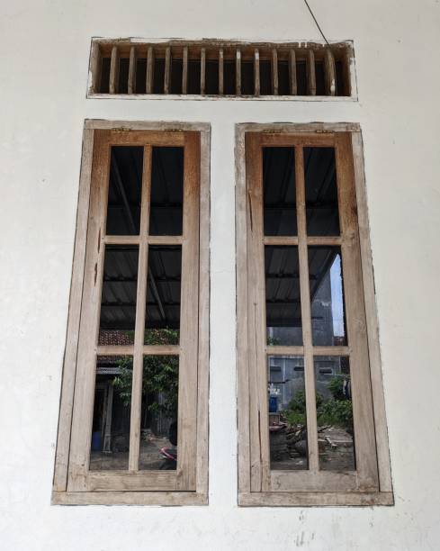 istock Wooden windows at home 1421722834