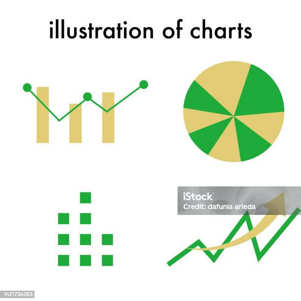 Graph And Chart Image Illustration Set Stock Illustration - Download ...