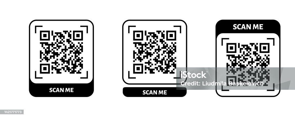 Scan Me Qr Code Design Qr Code For Payment Text Transfer With Scan Me ...