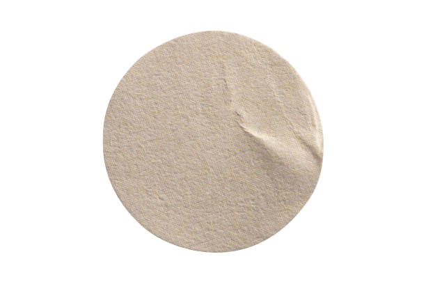 istock Blank round paper sticker label isolated on white background 1421771834