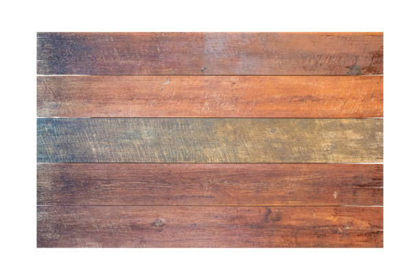 istock Old wooden sign board isolated on white background 1421771933
