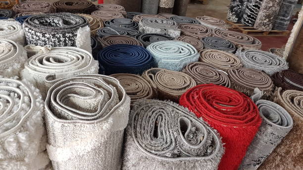 istock carpet carpets rolled in the market 1421789034