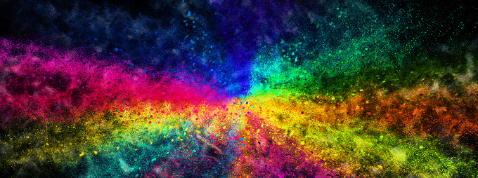 Abstract background with colorful rays