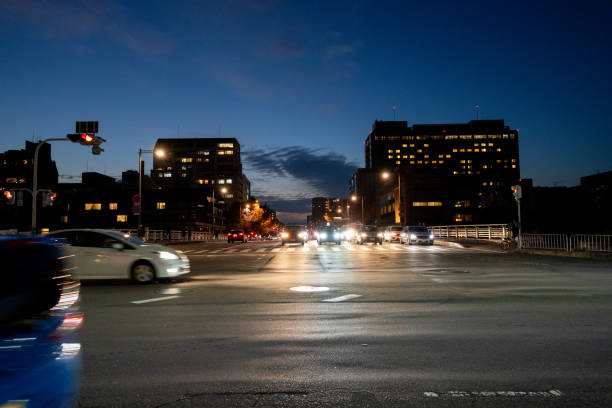 istock Kyoto street at night 1421793540