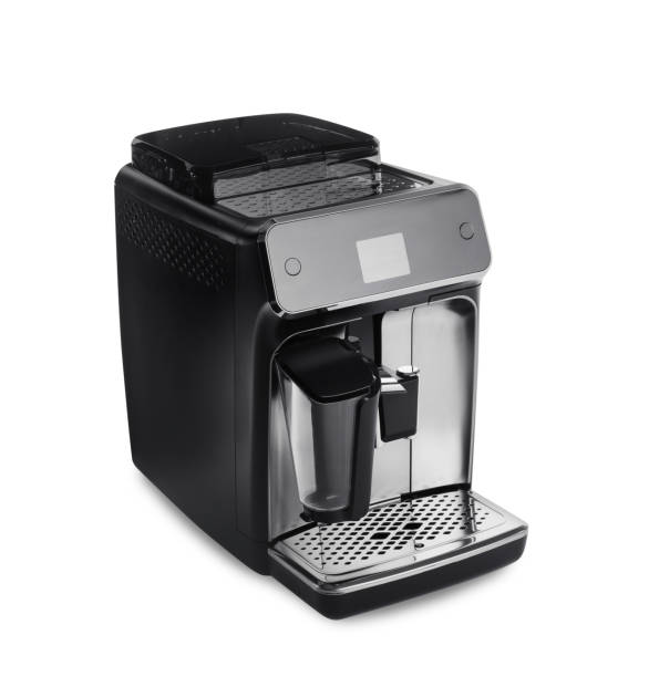 istock Modern electric coffee machine isolated on white 1421797046