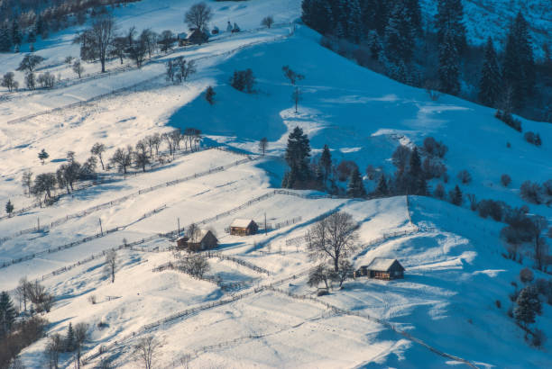 istock Carpahtian snow-capped hills 1421799520
