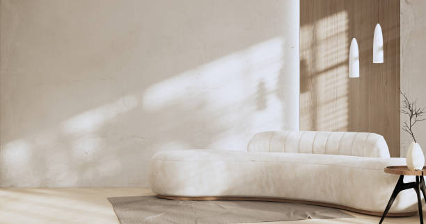 istock sofa and decoration japanese on Modern room interior wabisabi style.3D rendering 1421806937