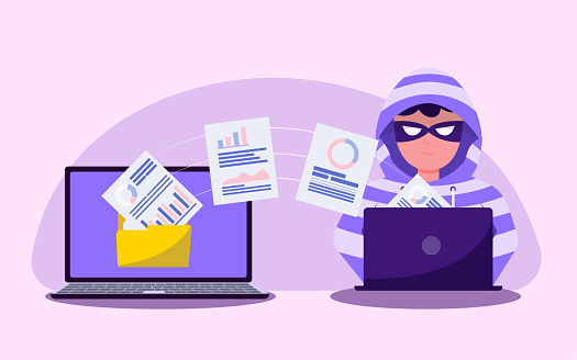 Data Theft Image Hackers Business Transaction Data Theft Stock Illustration - Download ...