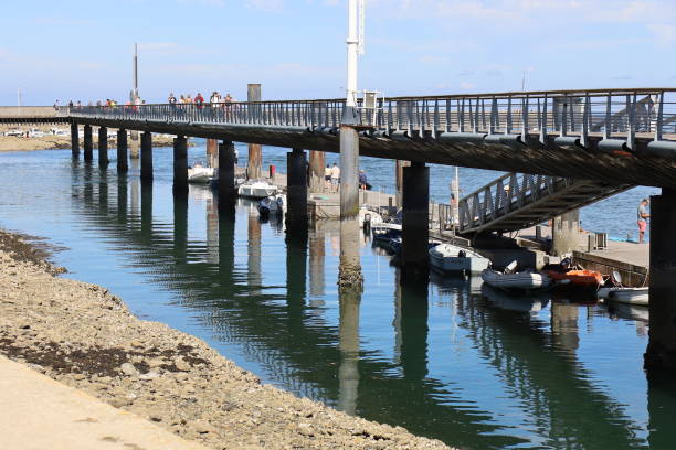 istock Le Croisic - Pedestrian footbridge along the coast 1421808386