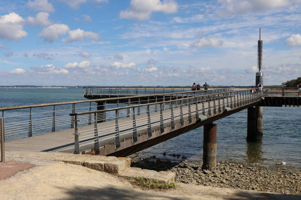 istock Le Croisic - Pedestrian footbridge along the coast 1421808963