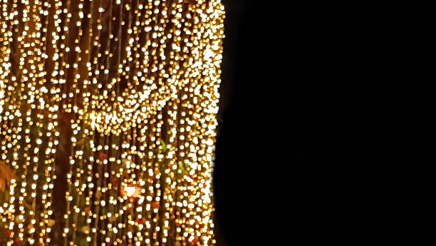 istock Blurred image of light bulbs at night 1421816288