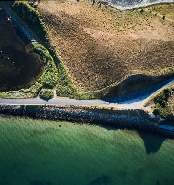 istock Road in landscape near beach 1421818117