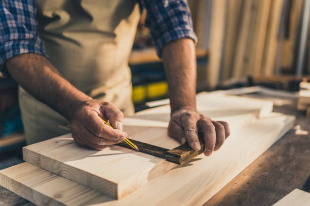 istock Mature man taking perfect measurement 1421818955