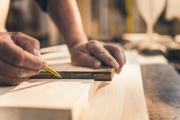 istock Mature man taking perfect measurement 1421818957